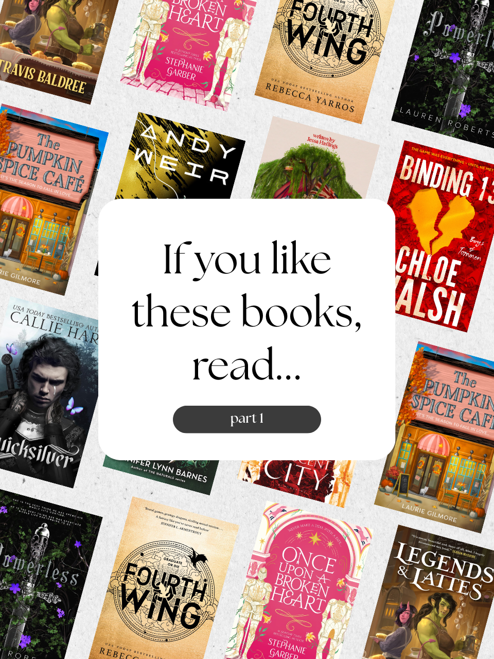 If you like this book, Read these: Book Recommendations