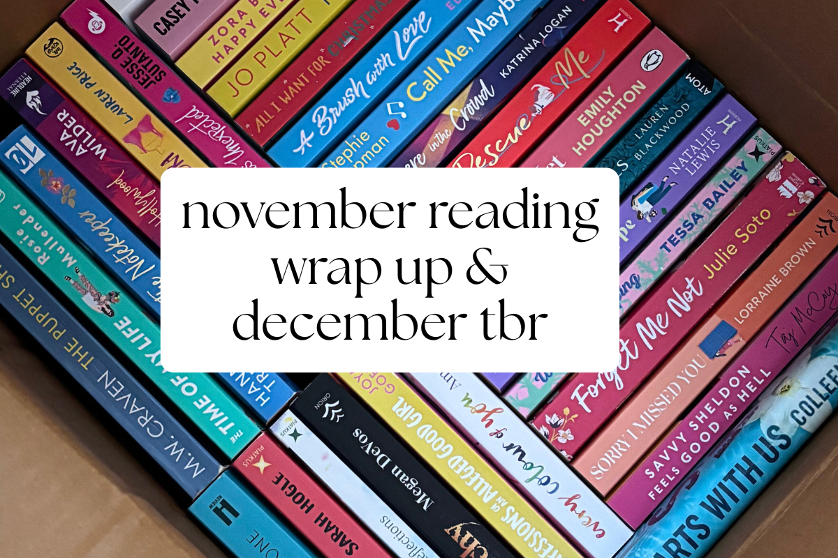 My November reading wrap up and December TBR