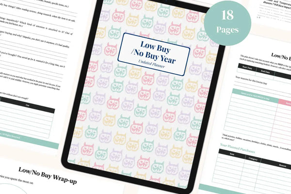 No Buy Challenge Financial Planner (freebie inside!)