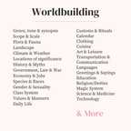 Character Sheet & Worldbuilding Workbook Bundle
