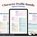 Character Profile Sheet Bundle