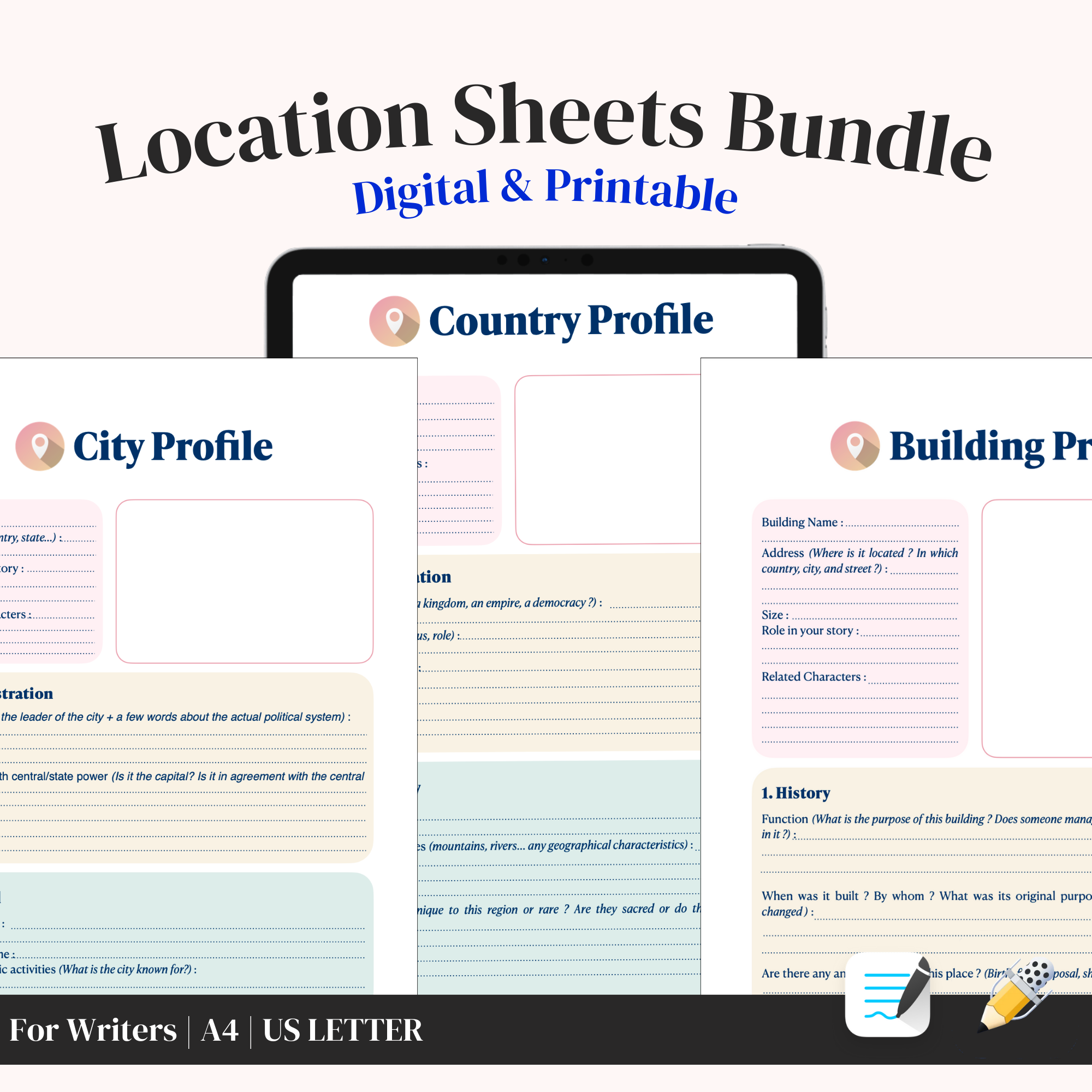 Locations Sheet Bundle