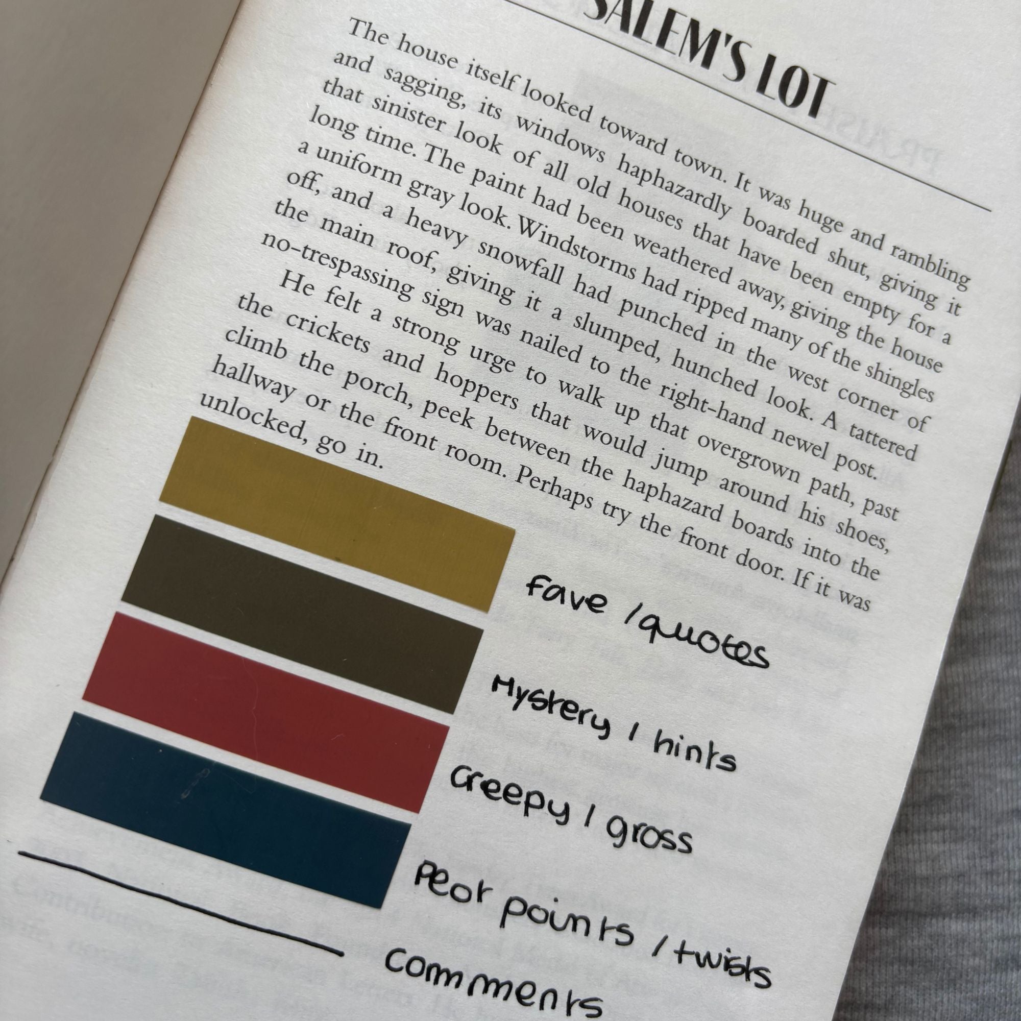 Salem's Lot Annotated Book