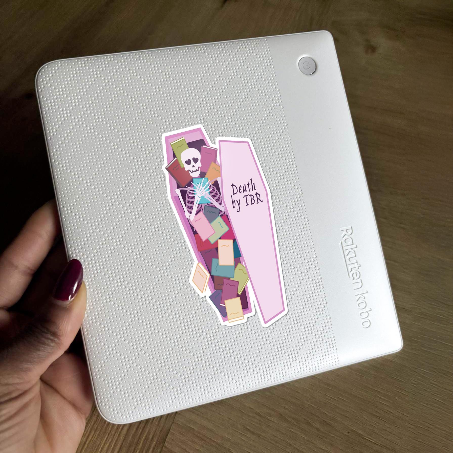 Death by TBR Coffin Sticker