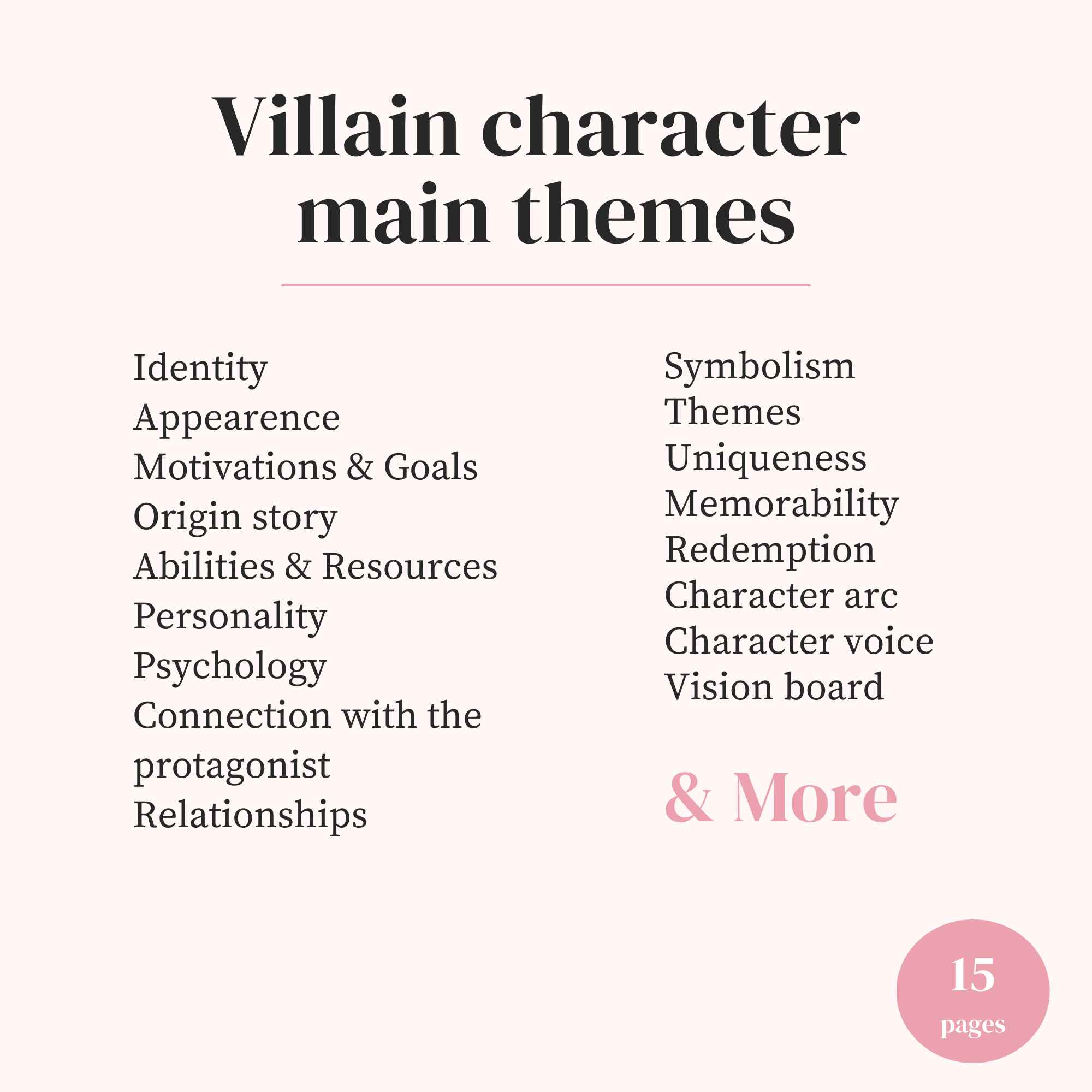 Character Sheet & Worldbuilding Workbook Bundle