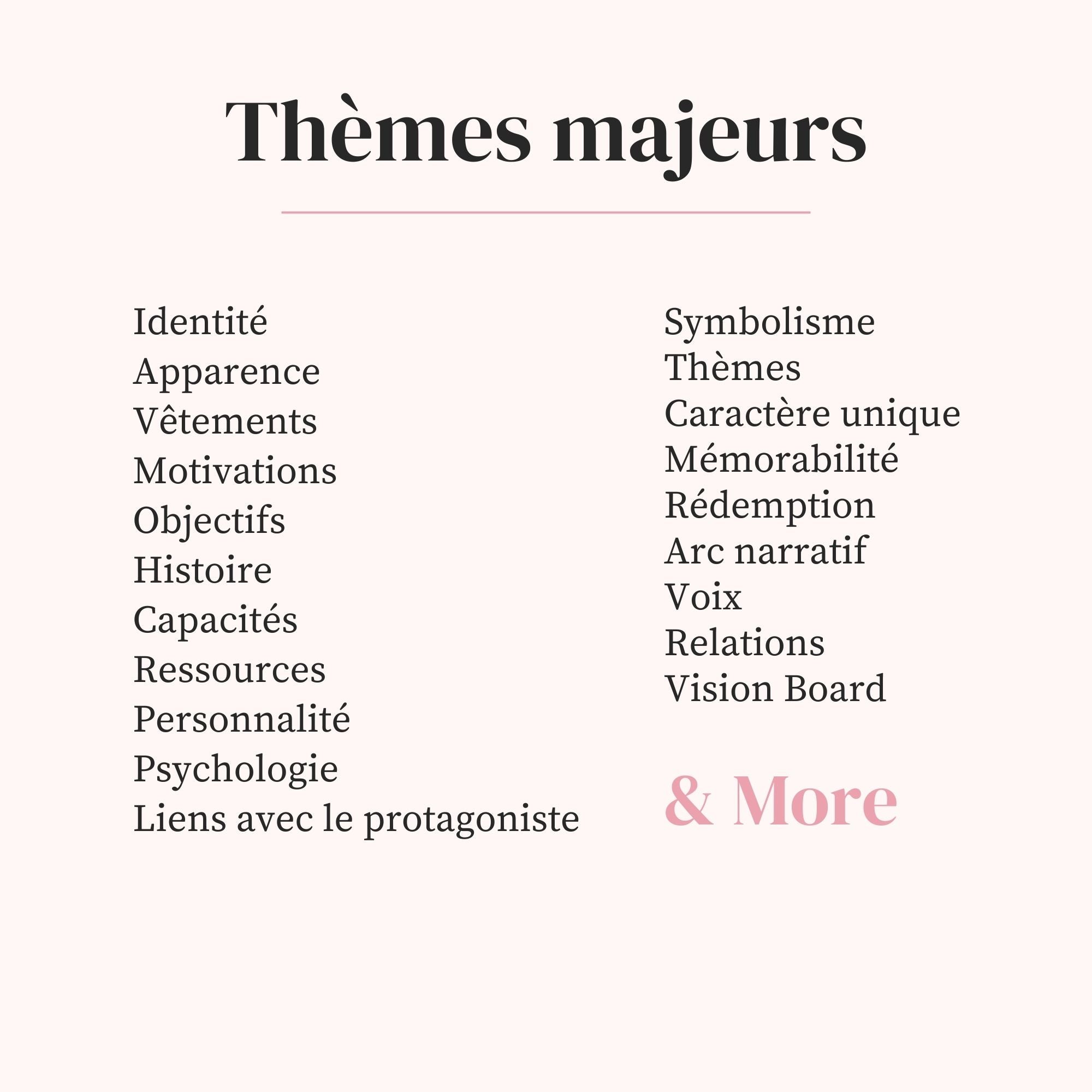 Fiche Personnage Antagoniste