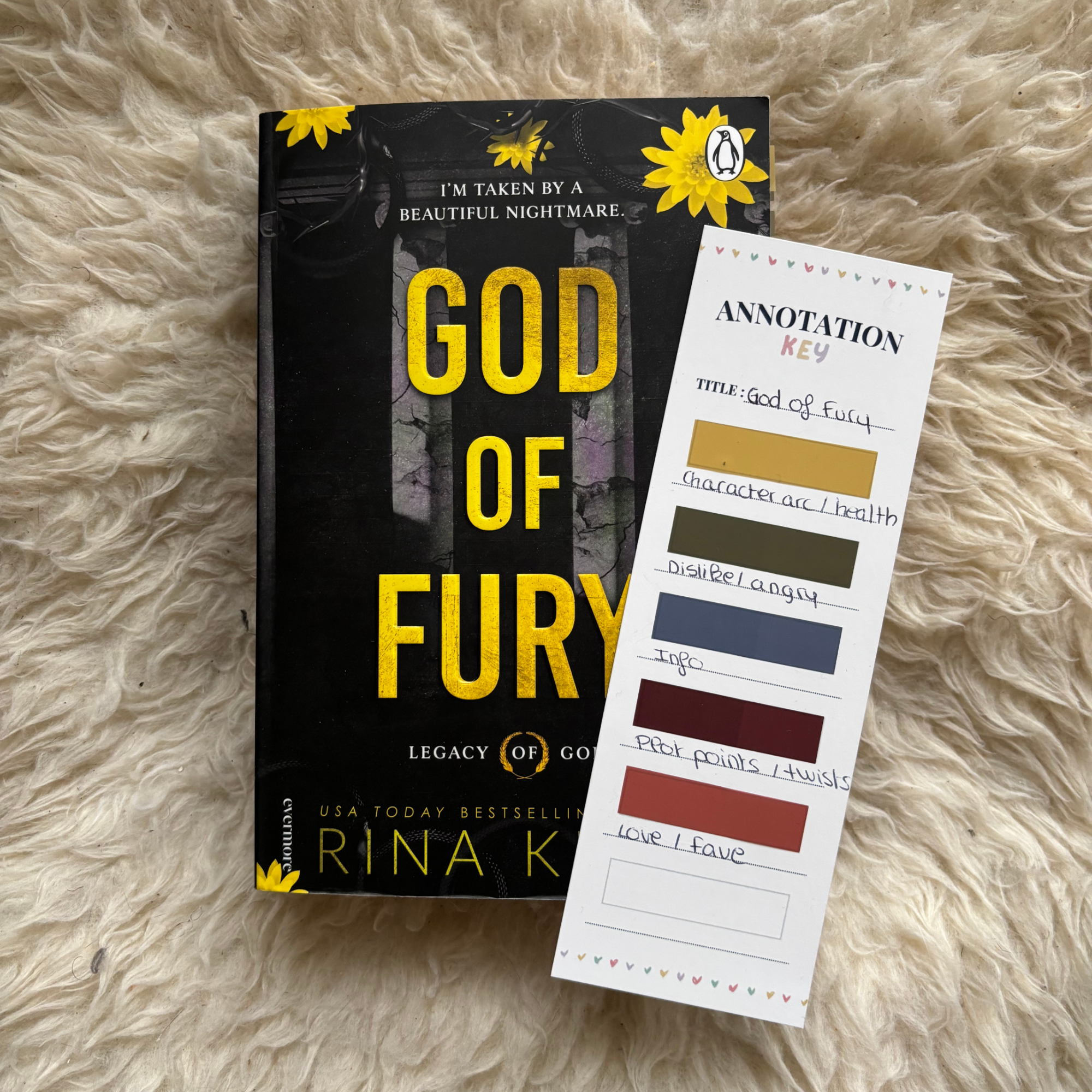 God of Fury Annotated Book