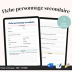 Fiche Personnage Secondaire