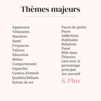 Fiche Personnage Secondaire
