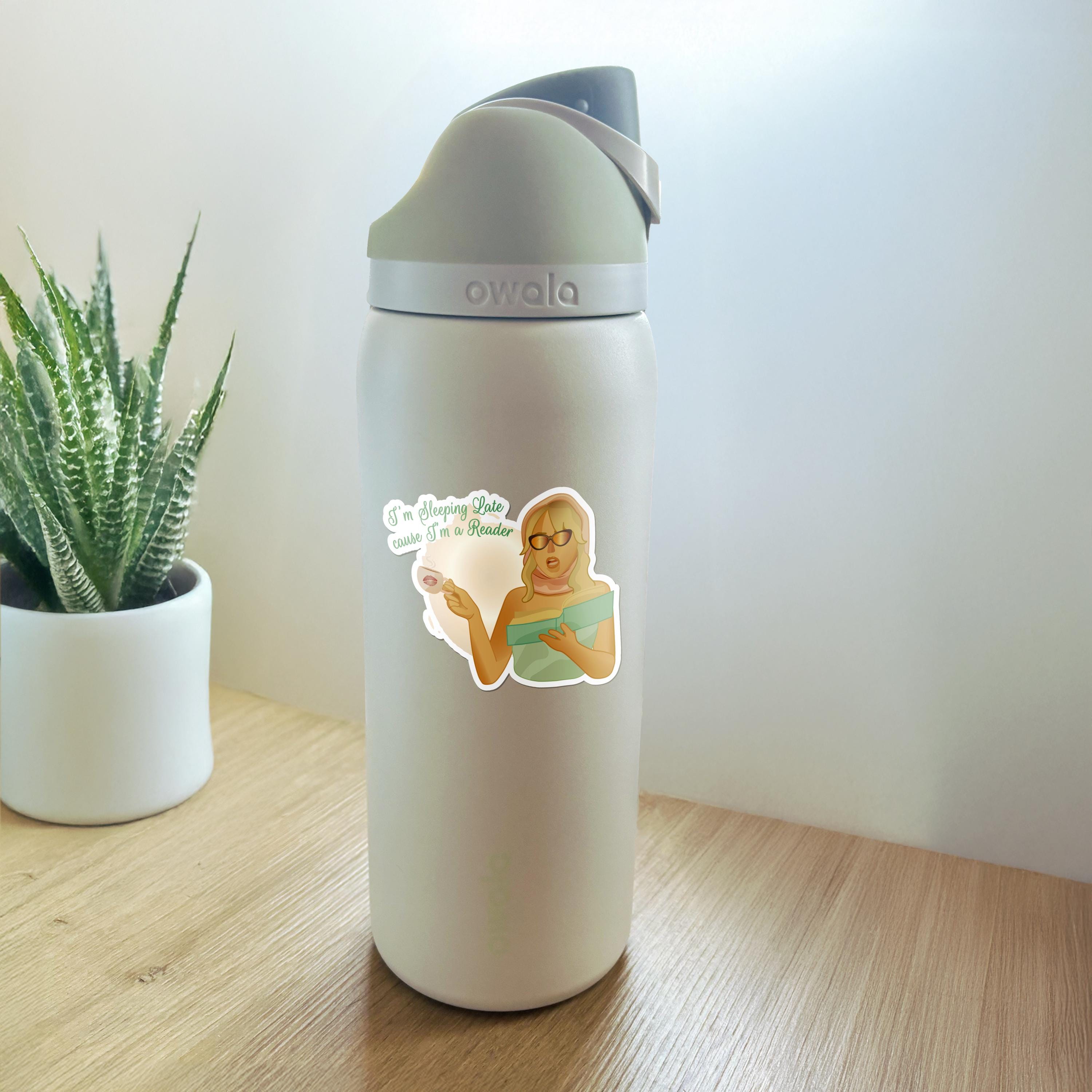 Readers Sleep Late Sticker
