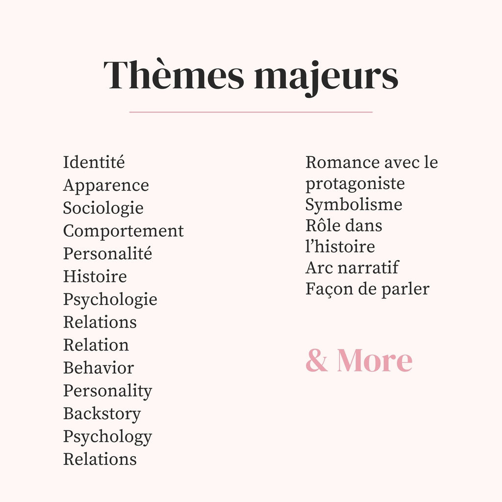 Fiche Personnage Amoureux