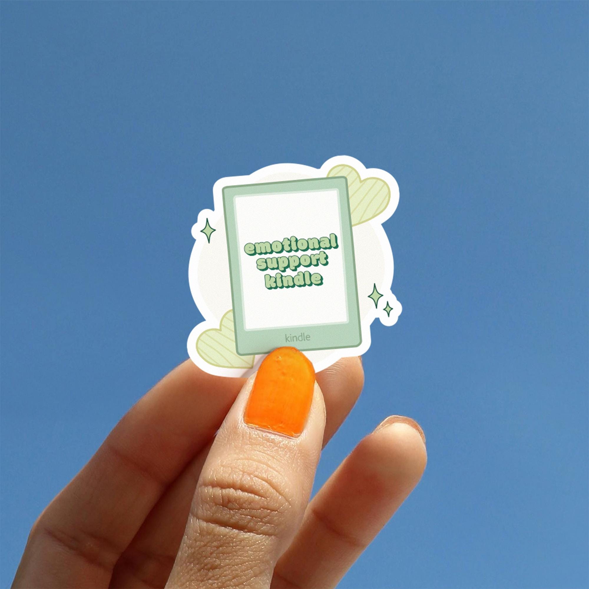 Emotional Support Kindle Sticker