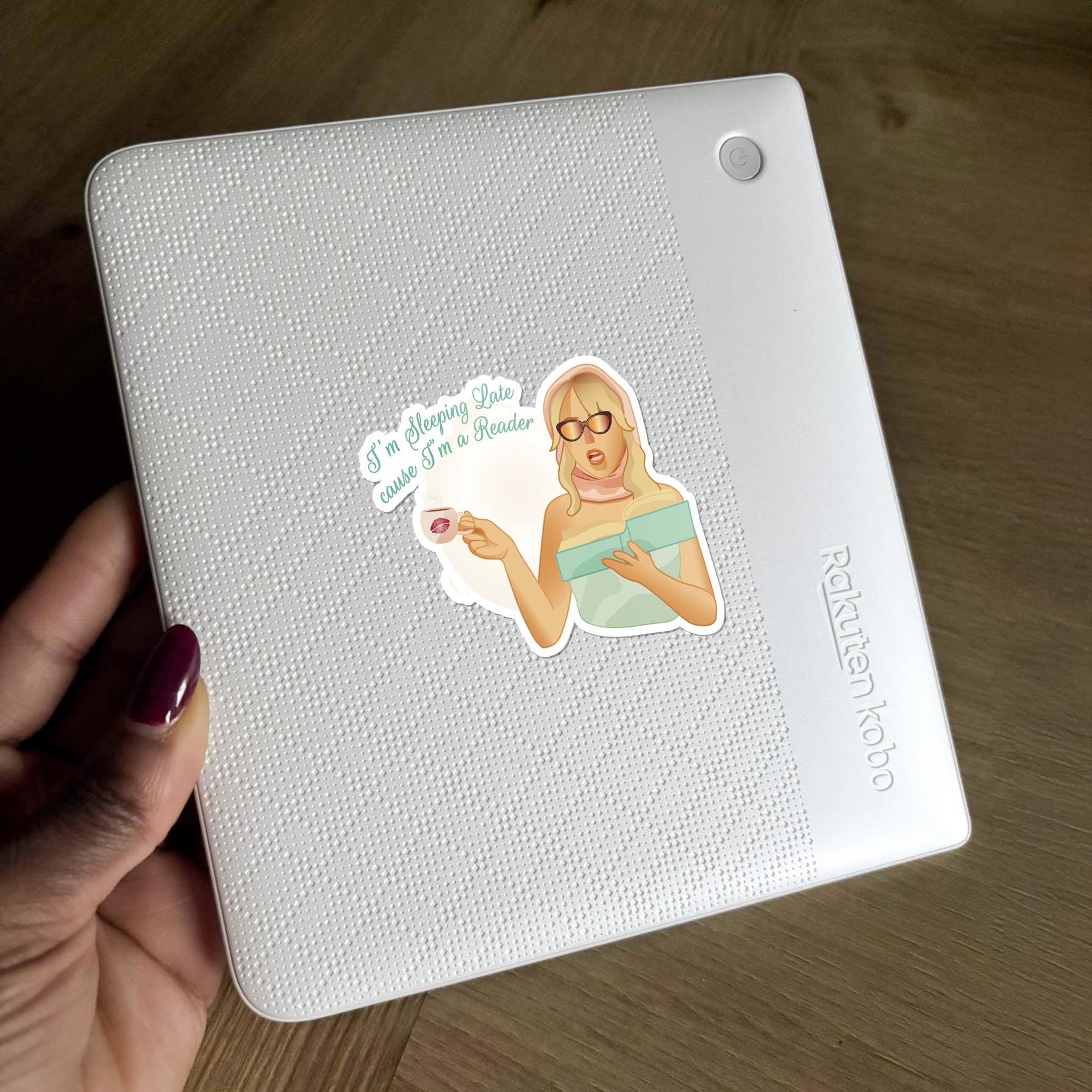 Readers Sleep Late Sticker