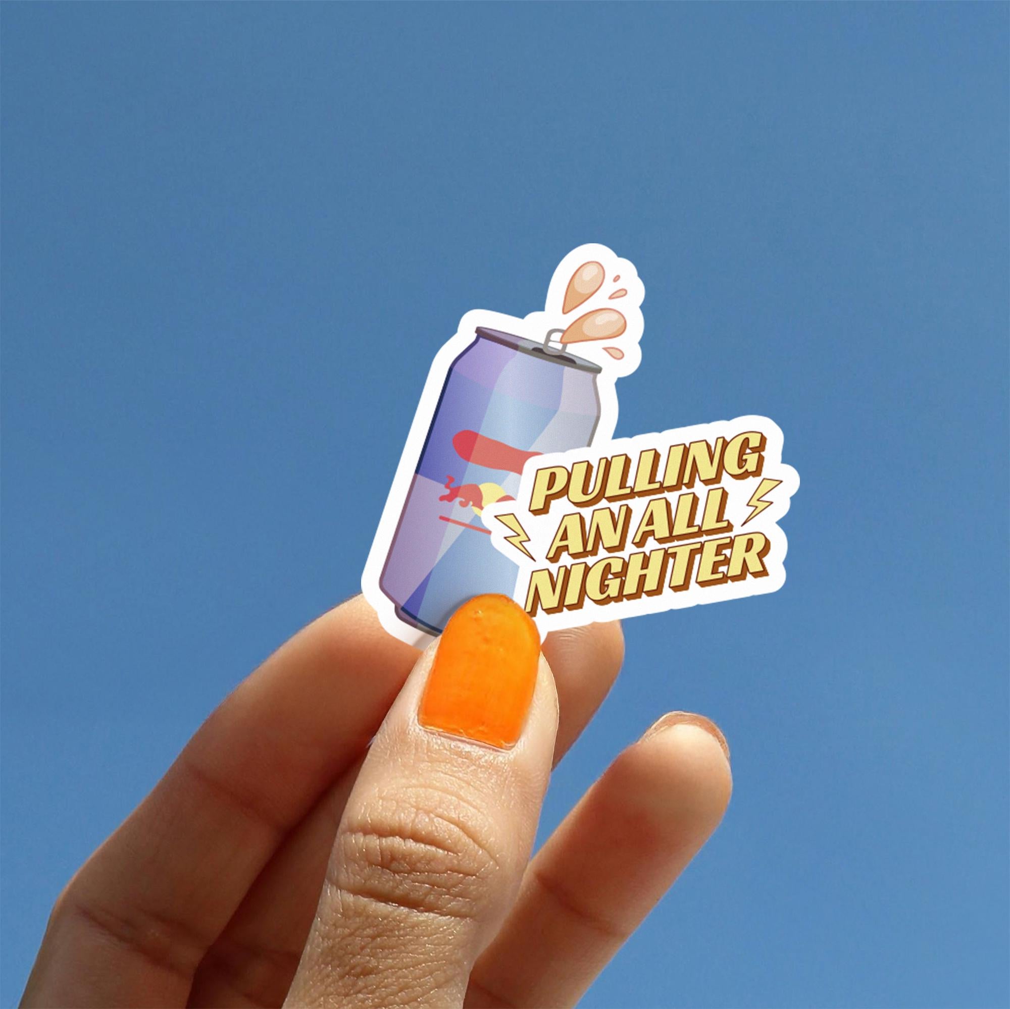 Pulling An All Nighter Sticker