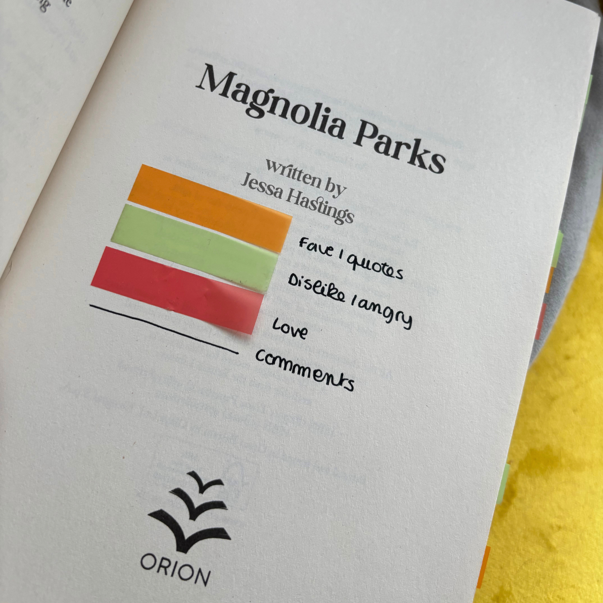 Magnolia Parks Series Annotated Books