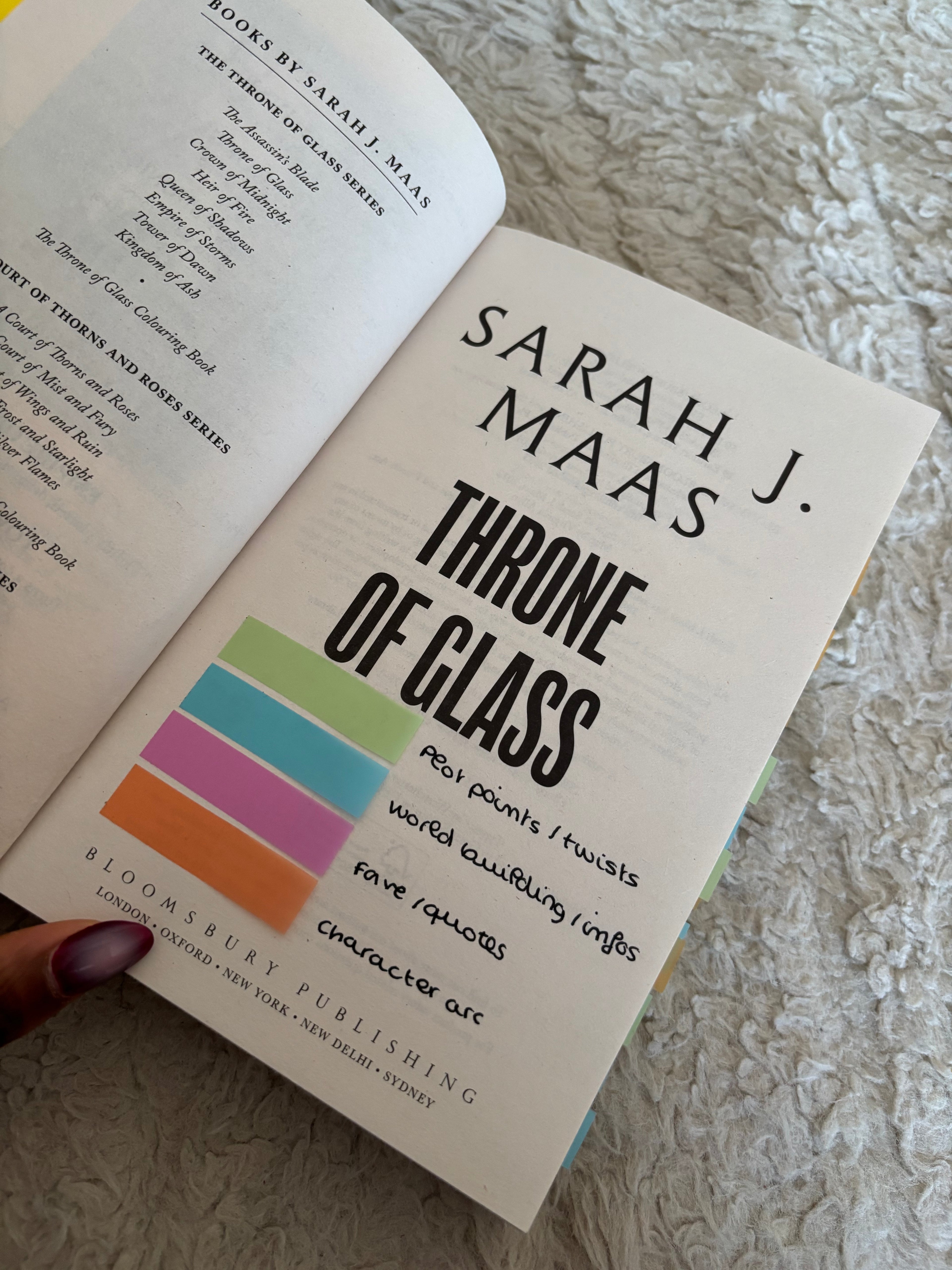 Throne of Glass Series Annotated