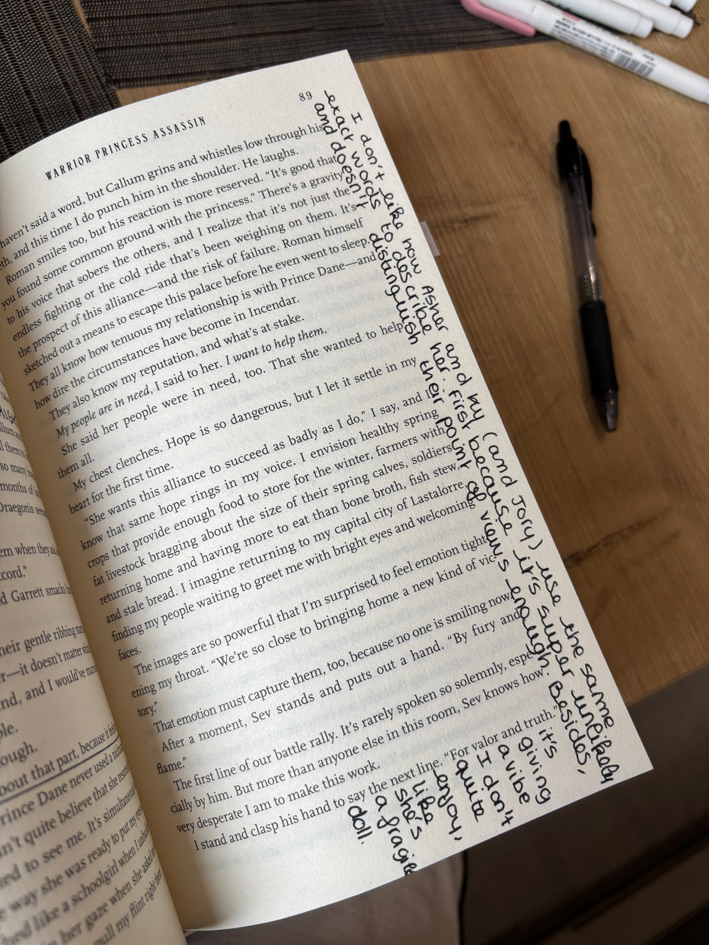 Warrior Princess Assassin Annotated Book