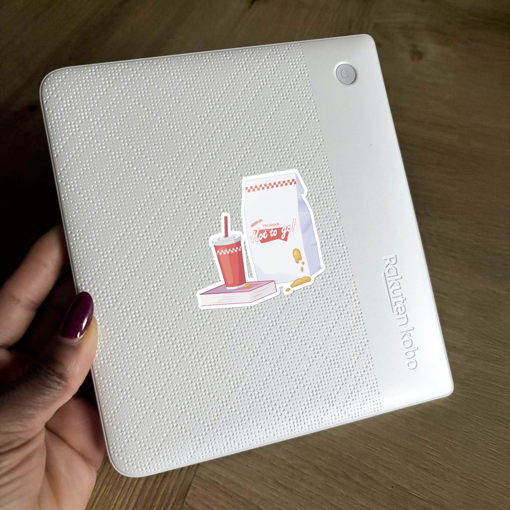 This Book is Hot To Go Sticker