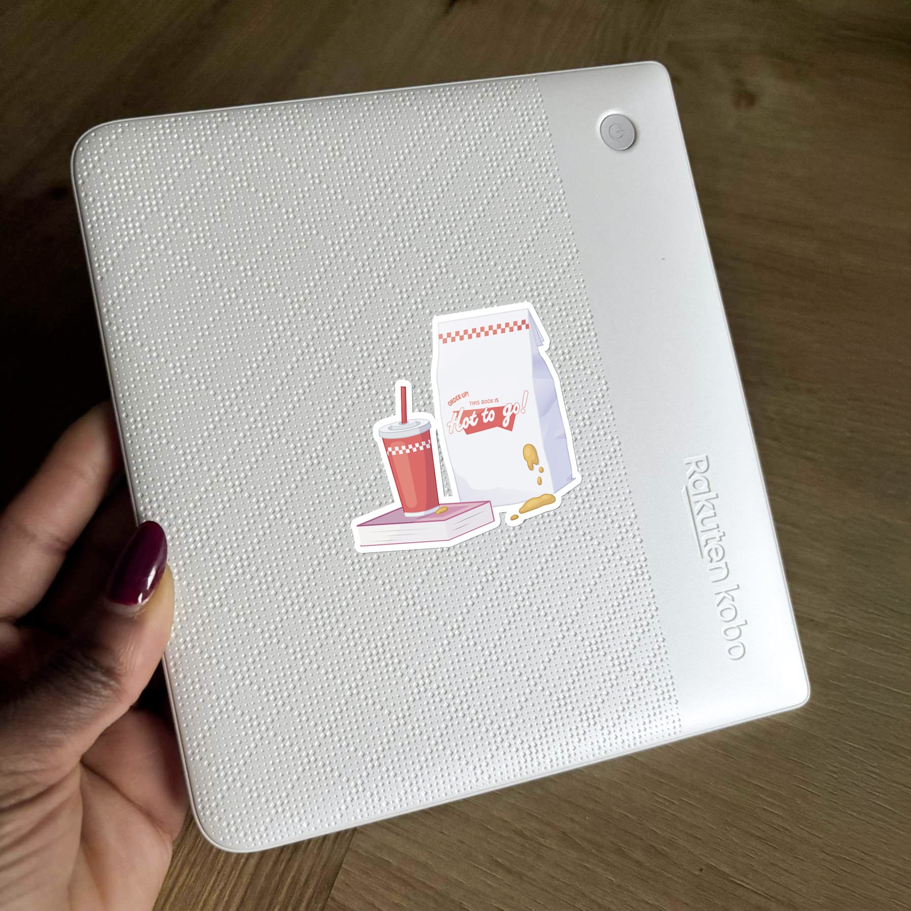 This Book is Hot To Go Sticker