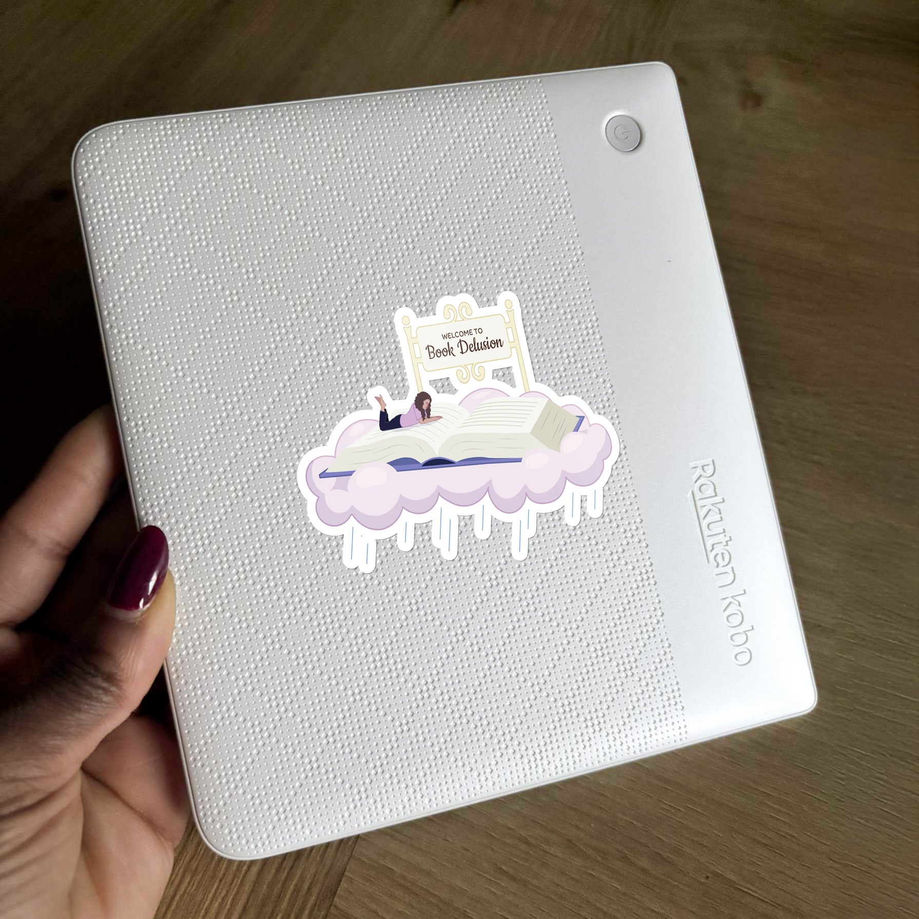 Welcome To Book Delusion Sticker