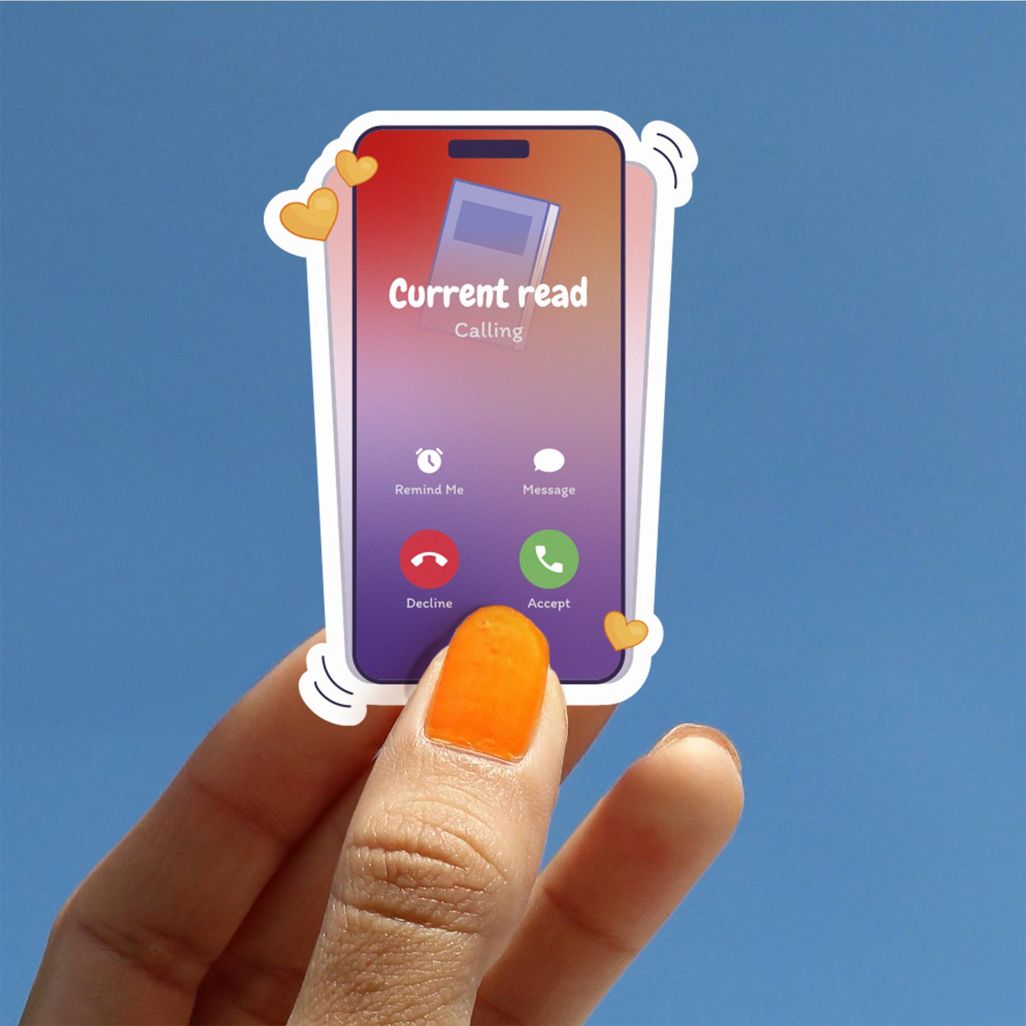 Current Read Calling Sticker