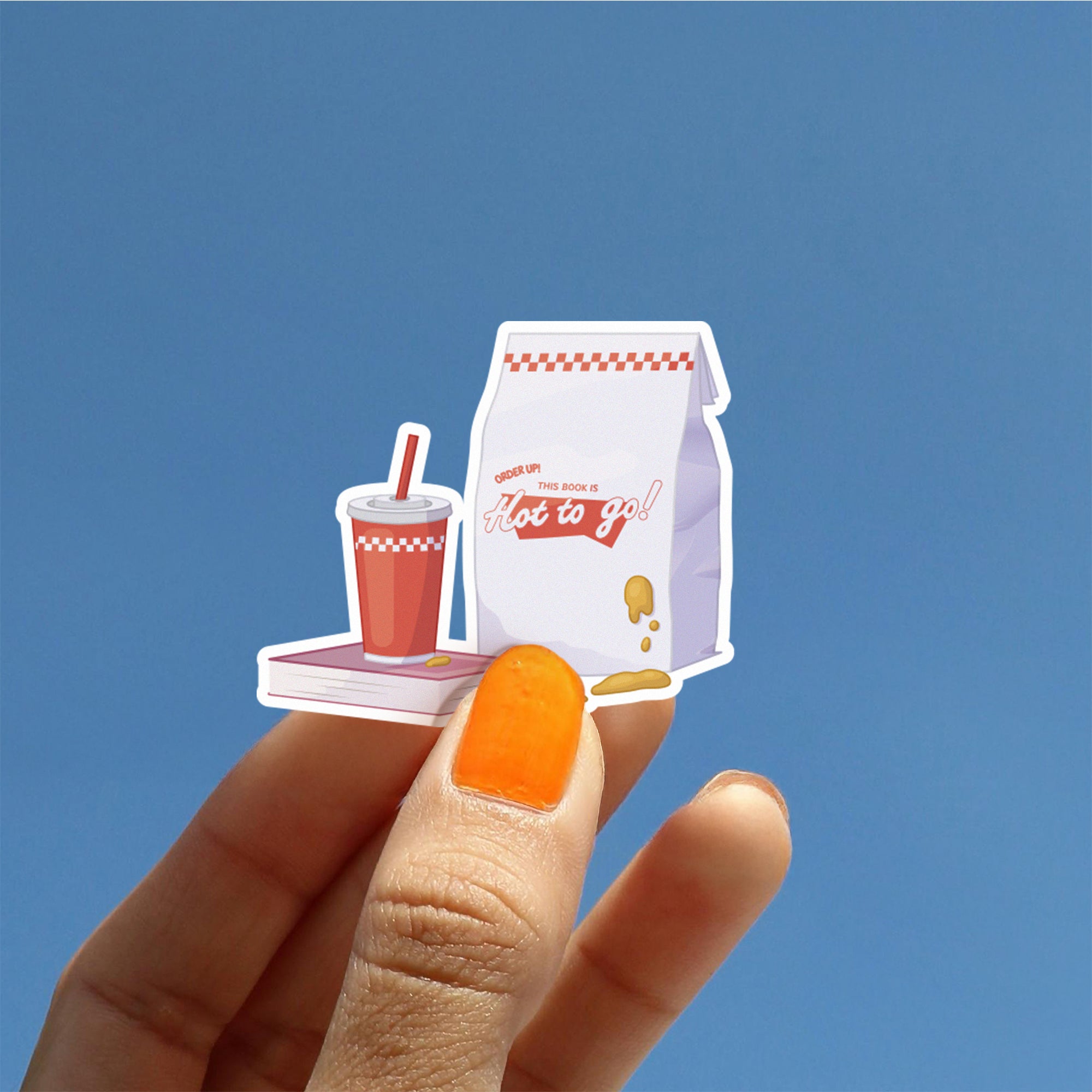 This Book is Hot To Go Sticker