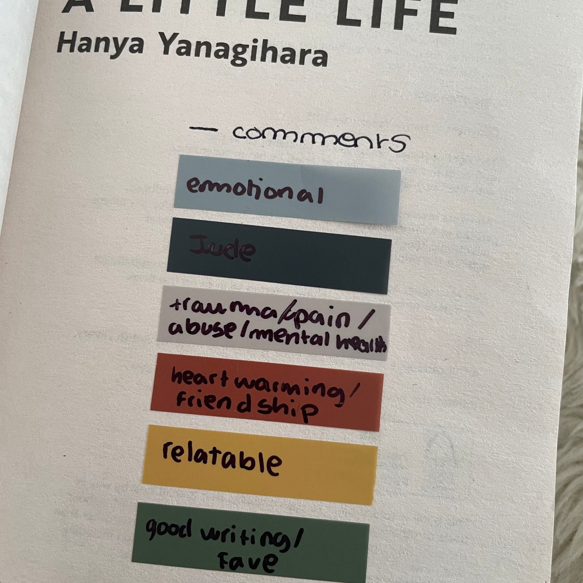 A Little Life Annotated Book