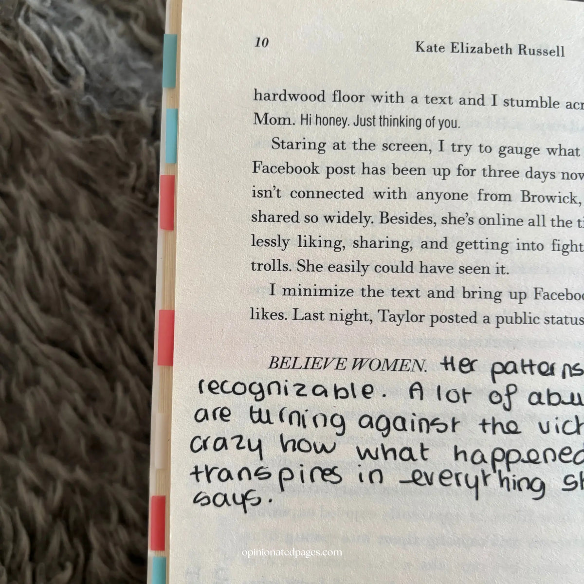 My Dark Vanessa Annotated Book