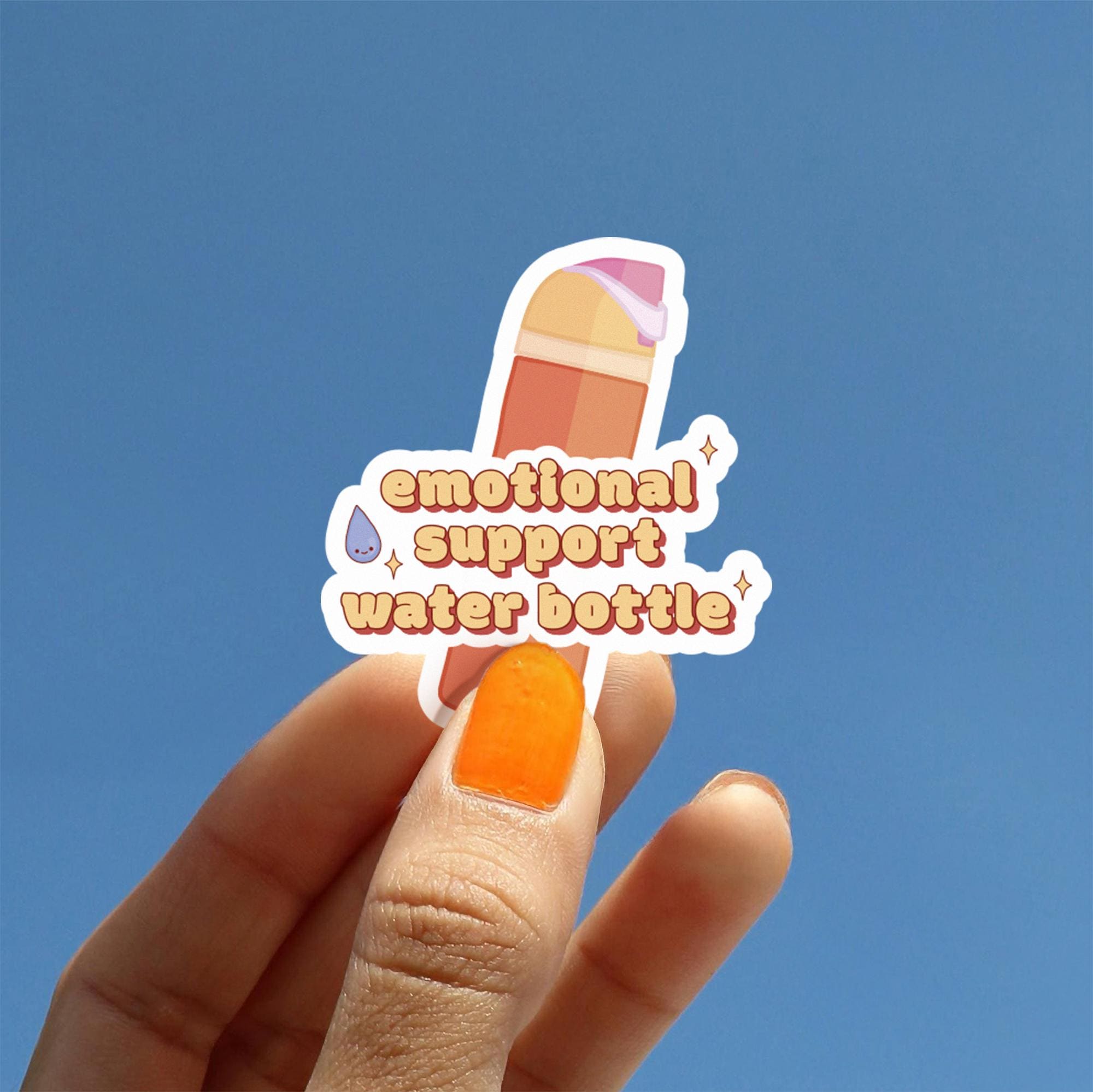 Emotional Support Water Bottle Sticker