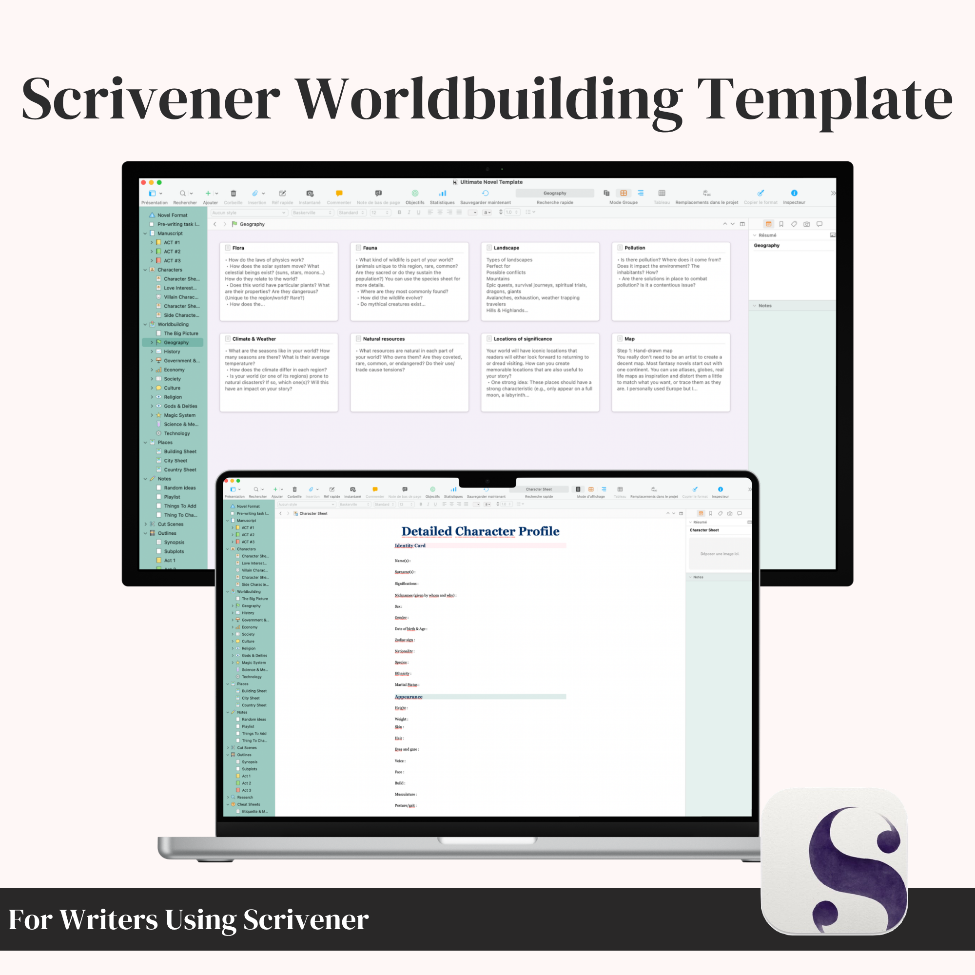 Scrivener Worldbuilding Template