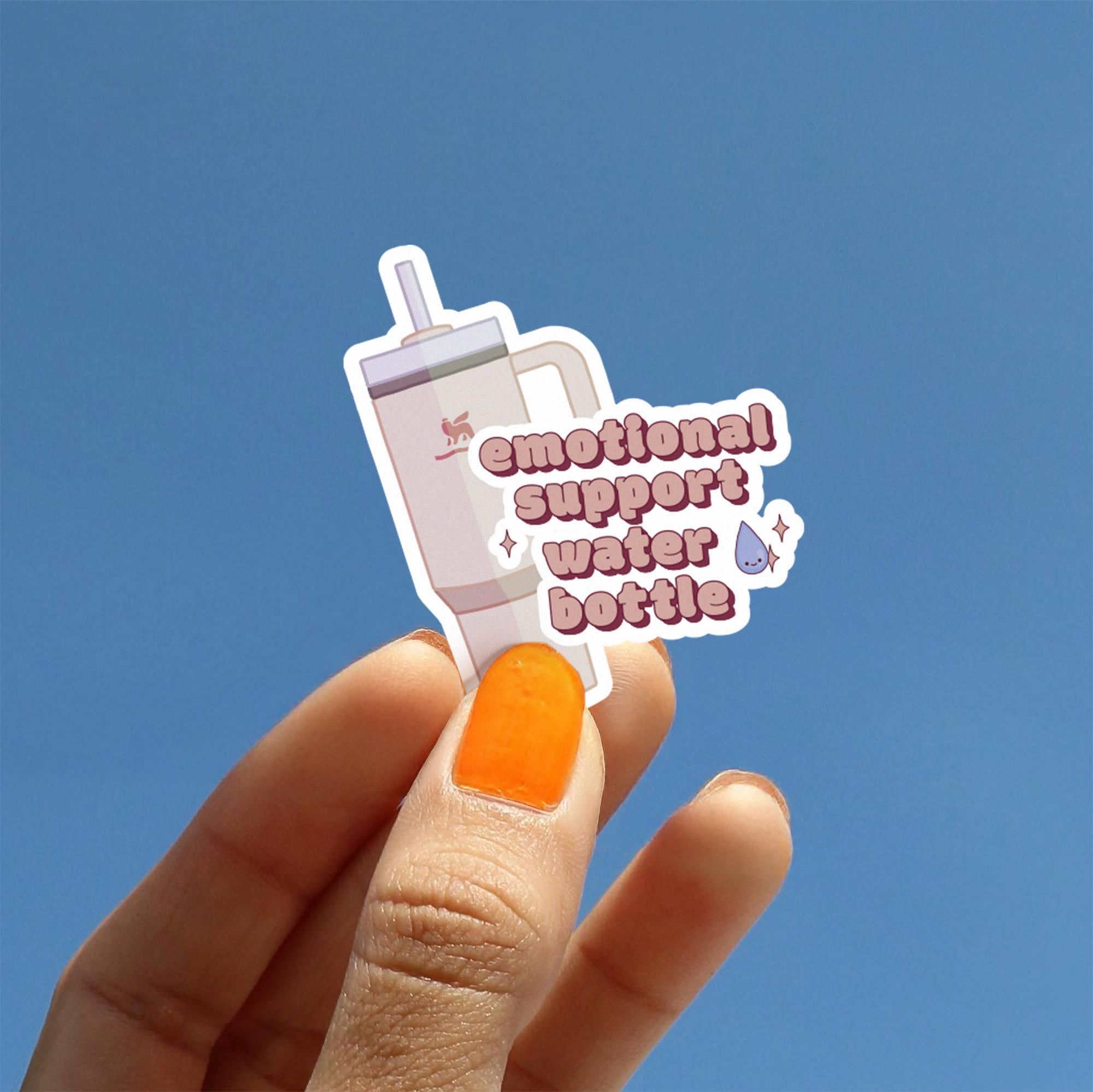 Emotional Support Tumbler Sticker