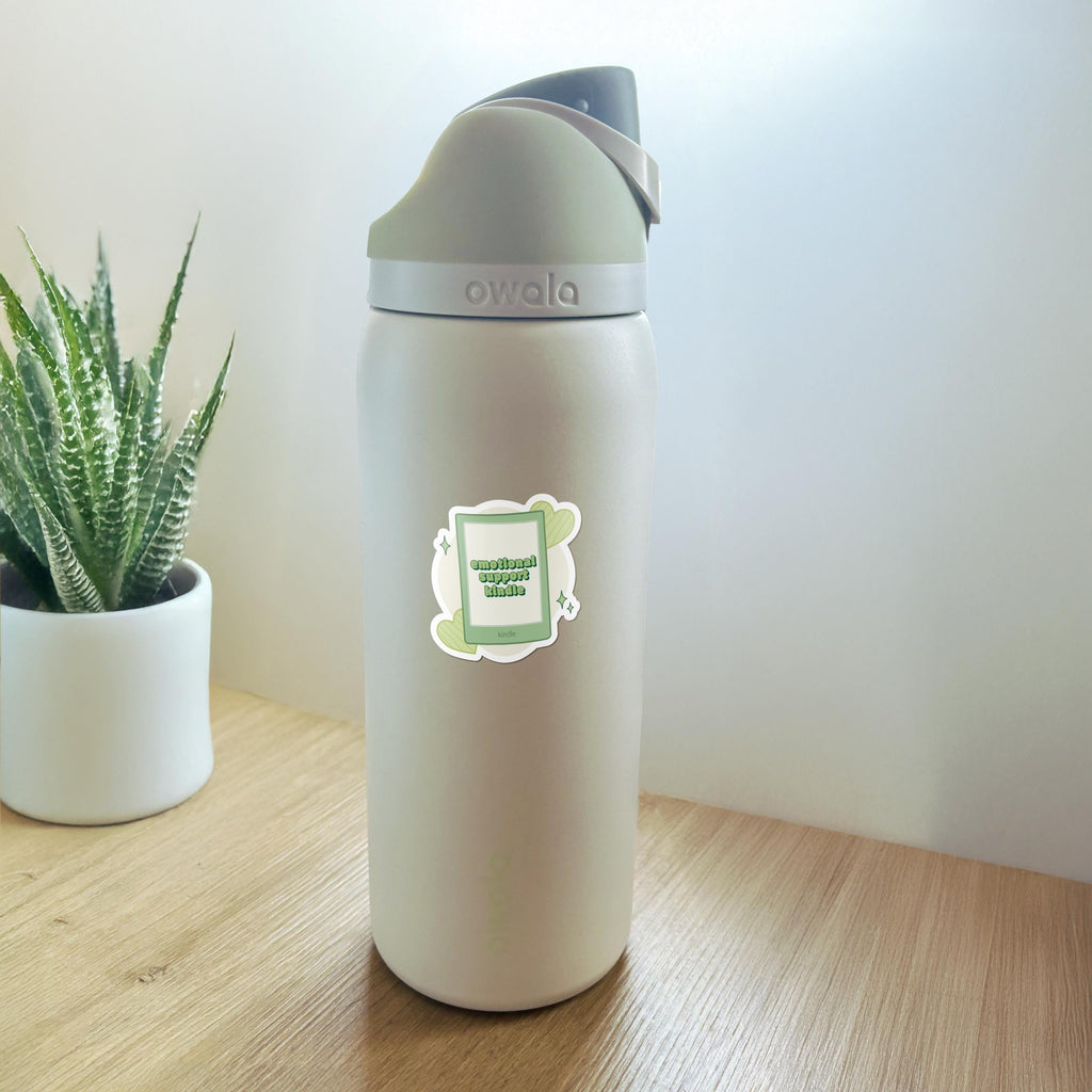 Emotional Support Kindle Sticker