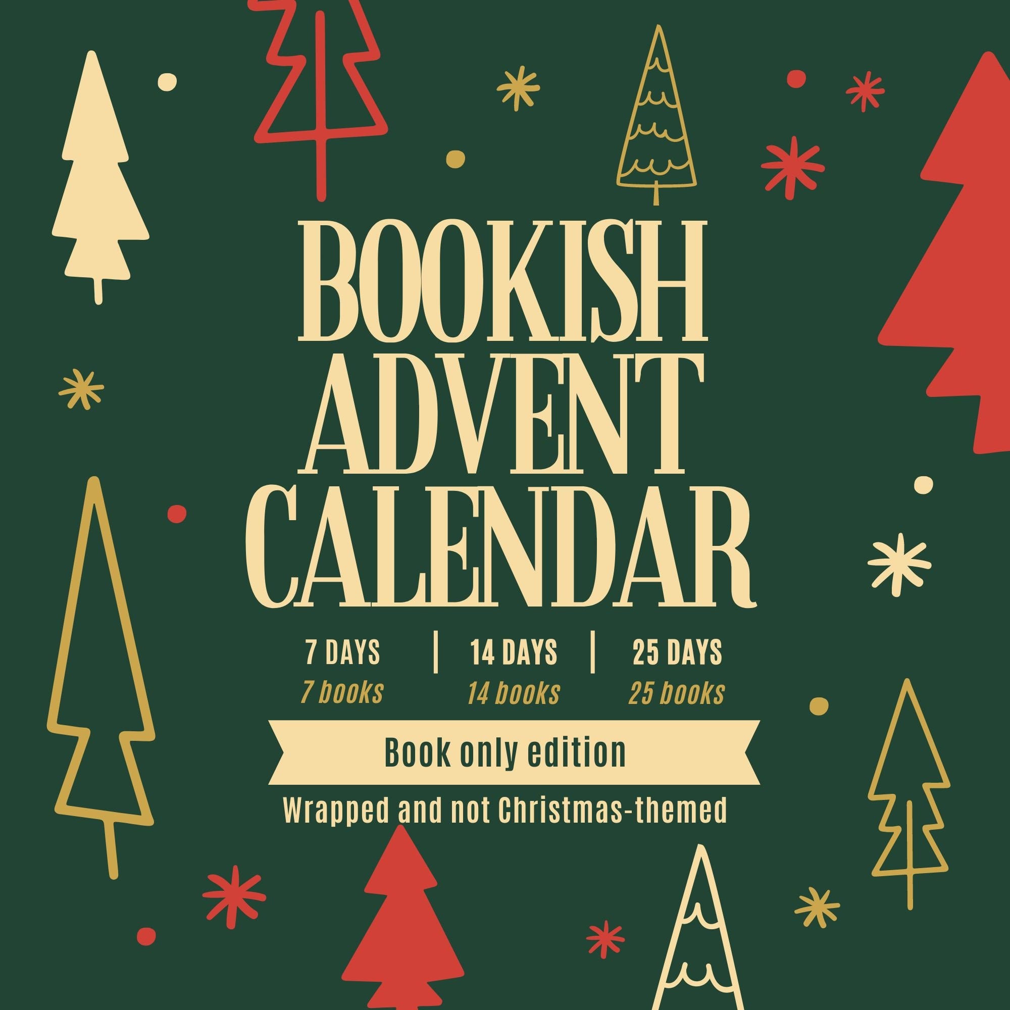 Books Only Christmas Advent Calendar For Book Lovers