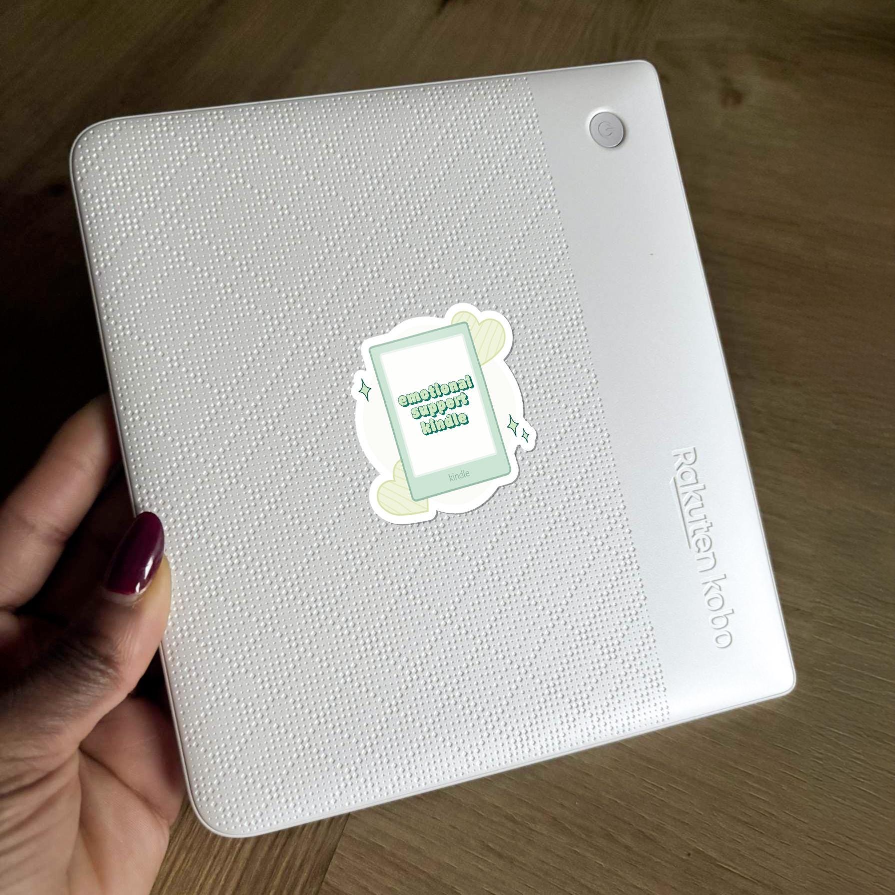 Emotional Support Kindle Sticker