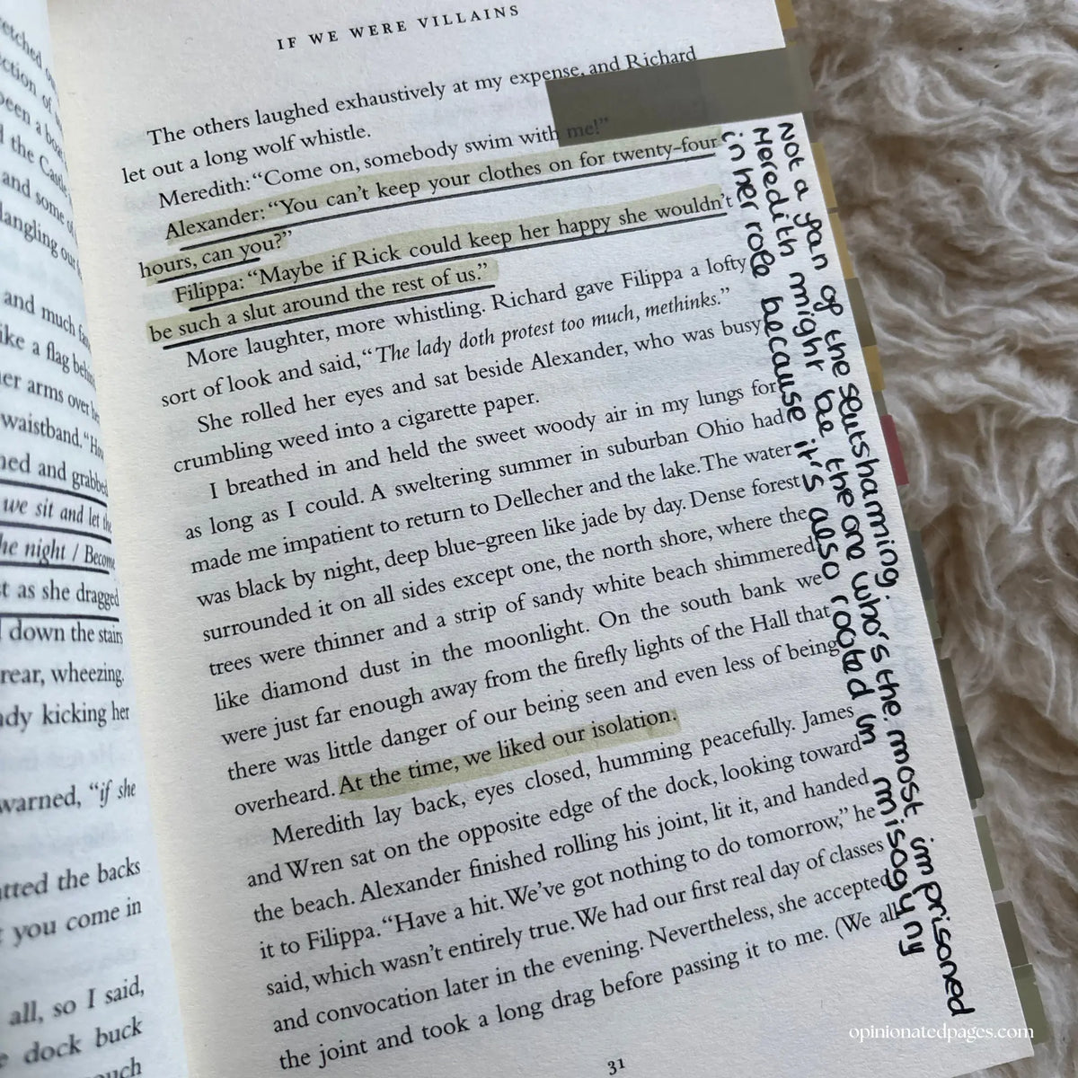 If We Were Villains Annotated Book
