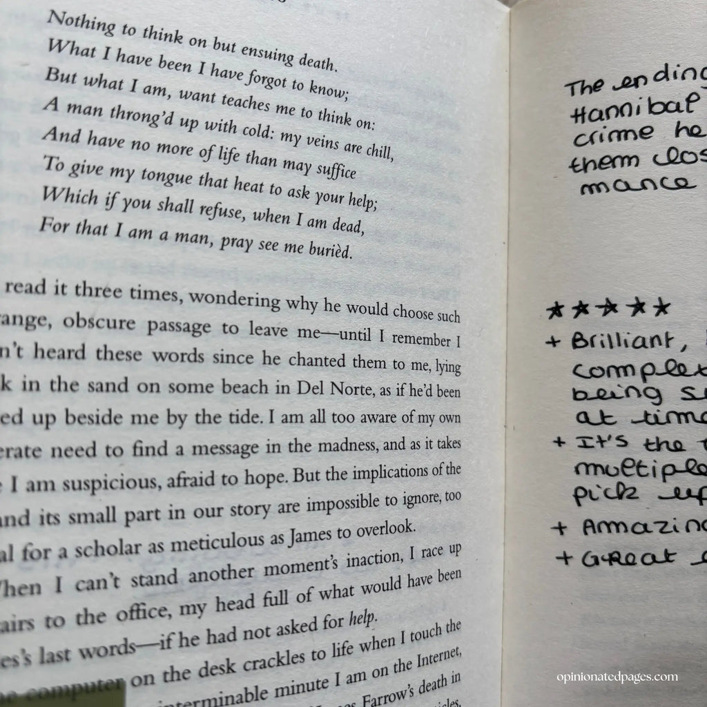 If We Were Villains Annotated Book