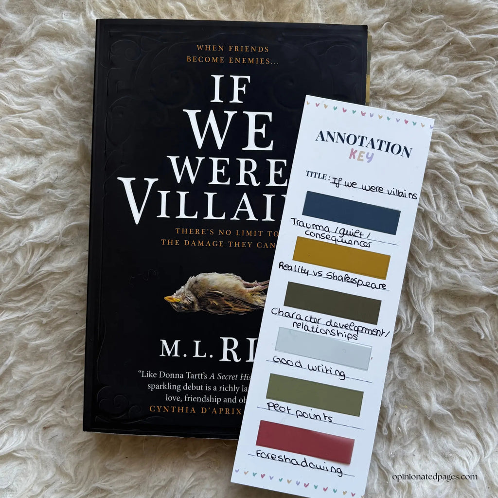 If We Were Villains Annotated Book