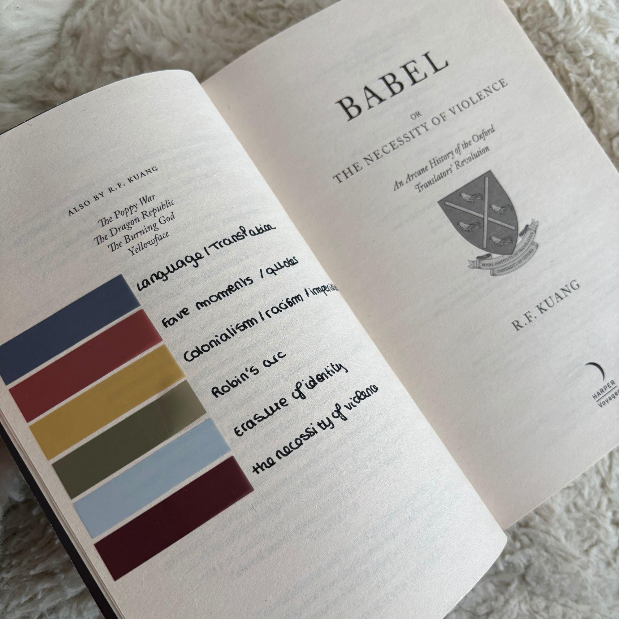 Babel Annotated Book