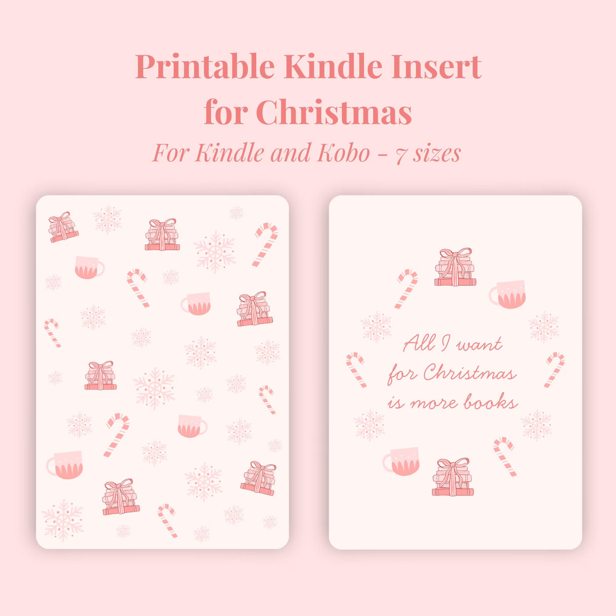 Girly Christmas Bundle Kindle Inserts