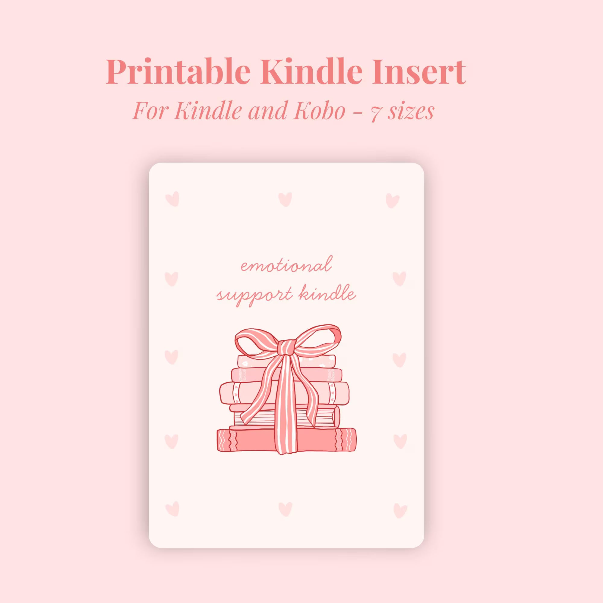 Emotional Support Kindle Insert