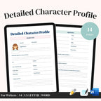 Main Character Profile Sheet