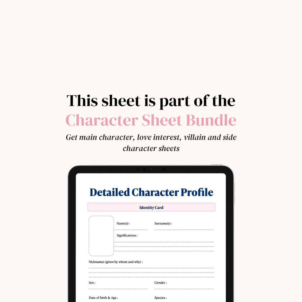 Side Character Profile Sheet